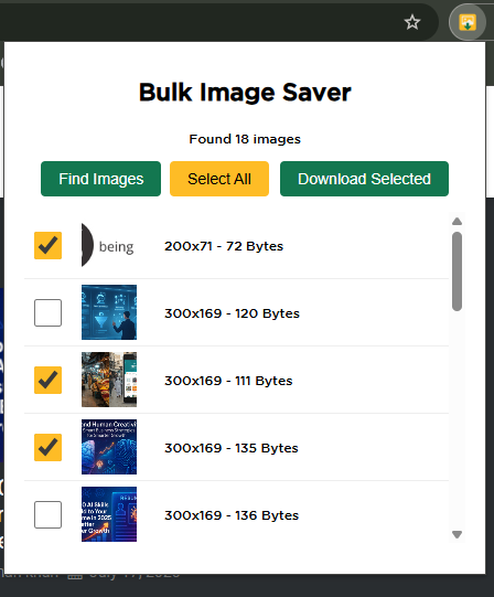 Bulk Image Saver