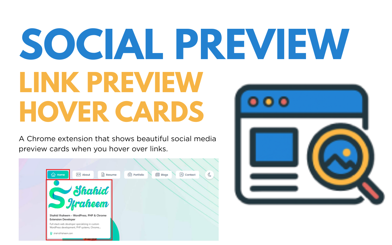 Social Preview - Link Preview Hover Cards